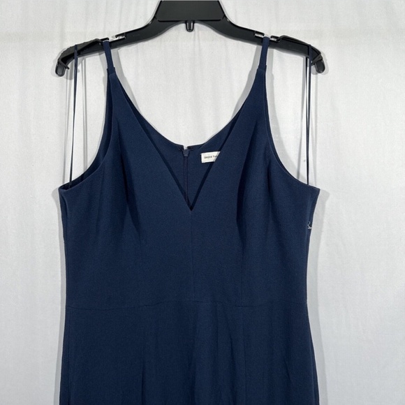 NEW Dress the Population [ XXL ] Iris Slit Crepe Gown in‎ Midnight Blue - Picture 9 of 15